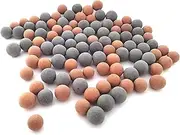 MEIMEI 100 Pcs Aquarium Tank Mineral Balls,Fish Tourmaline Balls Accessories Freshwater Aquarium Rocks,Live Shrimp Betta Fish Crayfish Food