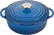 [Le Creuset] Enameled Cast Iron Shallow Round Oven, 2.75 Qt., Marseille