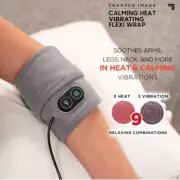 Sharper Image Calming Heat Massaging Flexi Wrap For Arms Legs Neck & More! NEW