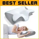 Contoured Memory Foam Cervical Pillow with Adjustable Height for Any Sleeper