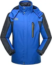 [Risnow] Men's Outdoor Sports Ski Jacket Soft Shell Waterproof Rain Jacket