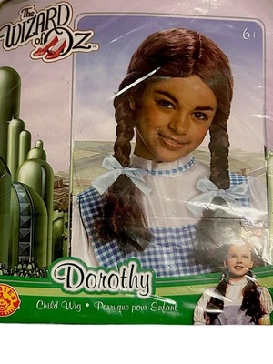 Wizard Of Oz Dorothy Wig Child Size Rubie’s Costume Accessory Brown Braids