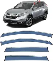 4Pcs Car Wind Deflectors for CRV Mk5-Rt-Rw 2017-2022, Side Window Ventilated Visors Rain Deflector