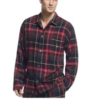 Polo Ralph Lauren Men’s Red Plaid Long Sleeve Flannel Pajama PJ Top Sz Medium M
