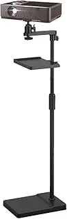 SYAMEET Projector Stand Height Adjustable Floor with Storage Tray，360° Rotation , Hidden Behind Sofa Against Wall, Universal Projector Mount for Home Office Video Vlog Cameras.(floor type)