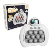 Pop Light Fidget Game Quick Push Bubble Game Handle Toys Boys Girls Astronaut A