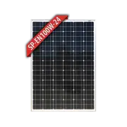 ENERDRIVE 24V 100W SOLAR PANEL BLACK FRAME