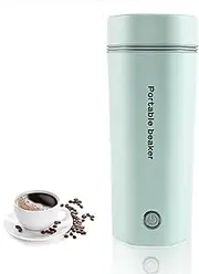 Enliansgo Travel Kettle Electric Small Stainless Steel - Portable Electric Kettle for Boiling Water with Auto Shut Off & Boil Dry Protection,BPA Free,Hotels/Offices/Travel Mini Electric Kettle (Green)