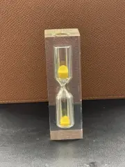 Acrylic Block2x 3 Minute Sand Timer Hourglass Red Game/kitchen/school Work