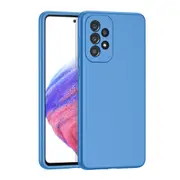 ZUSLAB Galaxy A53 5G Case Nano Silicone Shockproof Gel Rubber Bumper Protective Cover for Samsung - Blue