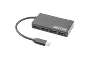 HUB3C4 USB-C Hub with 4 USB A Sockets Type C Plug and play
