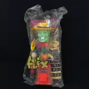 Flix Mask Animated Series Candy Machine Neon Orange Stem (1995) New in Cello