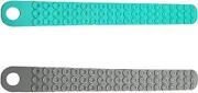 2Pcs Thaw Belts,Silicone Sink Thawing Fixator Belt,Defrosting Strap,Ultra Strong Suction Cups Prevent Floating Silicone Defrosting Tape for Frozen Meat and Vegetable Fits Most Sink Types and Sizes