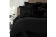 Sequins Black Cotton Quilt Cover Set by Accessorize