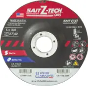 United Abrasives 23335 5x.045x7/8 Z-Tech High Performance Cutting Wheel 50 pack