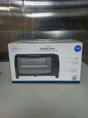 Mainstays 4 Slice Black Toaster Oven with Dishwasher-Safe Rack & Pan, 3 Piece