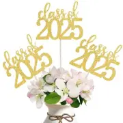 12 Pack Pre-assembled Double Sided Class of 2025 Graduation Party Centerpiece...