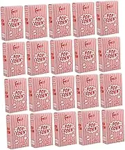 Vaguelly 25pcs Retro Popcorn Boxes Oil Resistant Snack Holders Parties Theaters for Popcorn Candy Biscuits Packaging