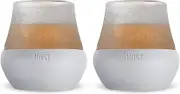 Tasting Glass FREEZE, Whiskey Tasting Glasses with Active Cooling Gel, Whiskey Lover Gifts, Gray 6.7oz Set of 2