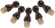 BESTYASH 5pcs Shoe Brush: Horsehair Brushes for Polishing and Cleaning Shoes Boots Portable Shoe Care for Quick Dirt Removal