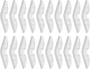 TEHAUX 20pcs Silicone Nose Pad Strips Mask Protection Strip Seal Nose Pad Mask Inner Support for Adults and Boys and Girls