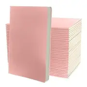 A5 Dotted Notebooks - Grid Notebook, 92 pages, 8.2" x 5.5" (Pink, 6 pack)