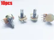 10X 100K Ohm Linear Taper Rotary Potentiometer Panel Pot B100K 15Mm New Ic vi