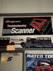 Snap On Vintage 80s Tools Diagnostics Scanner Workshop Banner 81” X 33.5”
