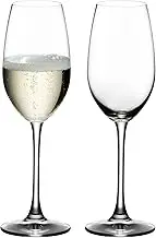 Riedel Ouverture Machine-Made Crystal Champagne/Sherry Glass, Clear – Designed to Enhance Sparkling Wines & Sherry – Elegant Glassware for Special Occasions – 260 ml Capacity (Pack of 2)