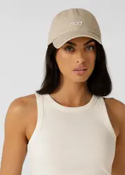 [Lorna Jane] Trailblazer Cap in Neutrals, Cotton One Size Washed Latte