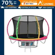 8FT Trampoline for Kids with Ladder Enclosure Safety Net Rebounder Fun Out C8-MC
