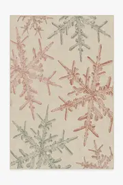 200' x 290' | Machine Washable Runner Rug | Kid & Pet Friendly | Indoor Rug | Snowflake Creme Flatwoven Rug | Ruggable