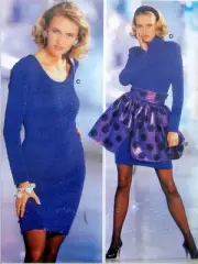 * 4637 Burda DRESS with OVERSKIRT Pattern sz 8-18 UNCUT