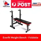 Everfit Weight Bench Squat Rack Bench Press Home Gym Equipment 200kg Foldable