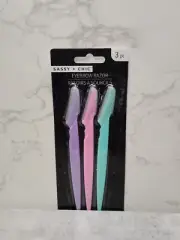 NEW SASSY + CHIC EYEBROW RAZOR - 3 COLORS VIOLET/PINK/MINT/ - FREE SHIPPING