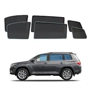 AUSGO Magnetic Window Sun Shade for Toyota Kluger 2007-2013 6-Piece Set Car Shades