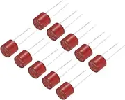 uxcell 25Pcs Cylindrical DIP Mounted Miniature Round Slow Blow Micro Fuse for Electronic Parts PCB LCD Repair, T-4A 4A 250V, Red