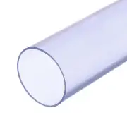 Clear PVC Rigid Pipe 100mm ID 110mm OD 14" High Impact, Clear Blue