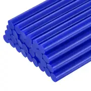 30pcs Mini Hot Glue Gun Sticks 4" x 0.43" for Glue Gun, Bright Blue
