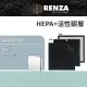 【RENZA】適用SANLUX 台灣三洋 ABC-M7 ABCM7 空氣清淨機(2合1HEPA+活性碳濾網 濾芯)