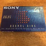 Sony C-60HFB - 60 Minute / Normal Bias Cassette Tape- New!