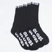 [Globe] Black Out Crew Socks 5 Pack