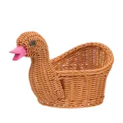 Catzon Household Duck Basket Turkey Shaped Fruit Storage Container