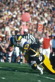 Wendell Tyler of the Los Angeles Rams 1980's NFL Photo 3