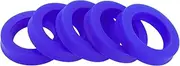 X AUTOHAUX Universal Oil Seal UN Lip Seal Ring Rotary Shaft Seal 32x48x10mm High Pressure TPU Blue 5 Pcs