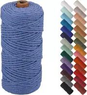 NOANTA Ocean Macrame Cord 3Mm X 109Yards, Colored Macrame Rope, Cotton Rope Macr