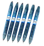 Pilot B2P Gel Ink Rollerball Pens - Black Ink 0.5 - Begreen Recycled - Pack of 6