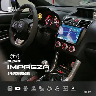 M1A 速霸陸 Impreza 9吋多媒體導航安卓機 Play商店 APP下載 八核心 WIFI KD-V904