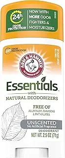 ARM & Hammer Essentials Solid Deodorant Unscented 2.5 oz (Pack of 12)