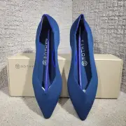 Rothy’s The Point Women's Size 9.5 US Poseidon Blue Slip On Ballet Flat Shoes